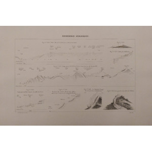 Recherches géologiques-Planche IX. Parigi, Victor Masson et Fils, 1867.