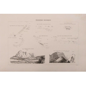 Recherches géologiques-Planche VI. Parigi, Victor Masson et Fils, 1867.