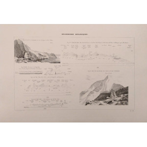 Recherches géologiques-Planche VII. Parigi, Victor Masson et Fils, 1867.