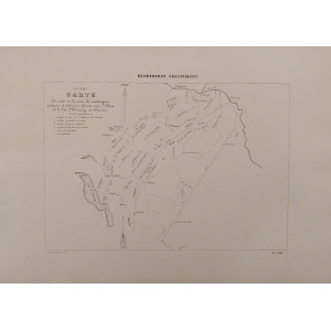 Recherches géologiques-Planche VIII. Parigi, Victor Masson et Fils, 1867.