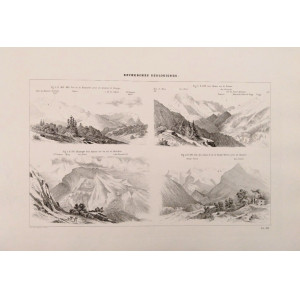 Recherches géologiques-Planche XII. Parigi, Victor Masson et Fils, 1867.