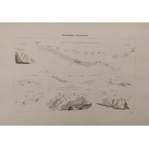 Recherches géologiques-Planche XIX. Parigi, Victor Masson et Fils, 1867.