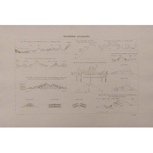 Recherches géologiques-Planche XXI. Parigi, Victor Masson et Fils, 1867.
