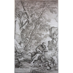 Rosa, Salvator. Democrito in meditazione. Roma, 1662.