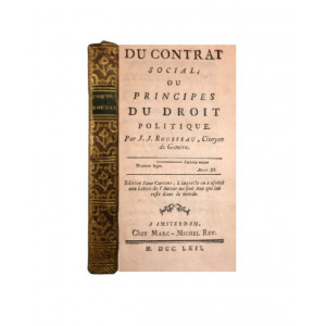 Rousseau, Jean-Jacques. Du contrat social: ou principes du droit politique. Amsterdam, Marc-Michel Rey, 1762.