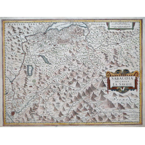 Sabaudia Ducatus La Savoié. Amsterdam, Henricus Hondius, 1630 circa.