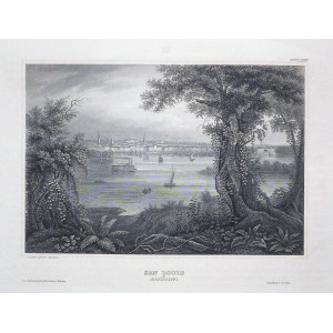 San Louis am Mississippi. Hildburghausen, Joseph Meyer, 1840 circa.