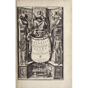 Spigelio, Adriano. Bruxellensis equitis D. Marci, olim in Patavino Gÿmnasio anatomiae et chirurgiae professoris primarii. Amsterdam, Joannis Blaeu, 1645.