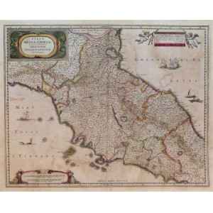 Stato della Chiesa. Dominium Ecclesiasticum in Italia. Amsterdam, Henricus Hondius, 1636.