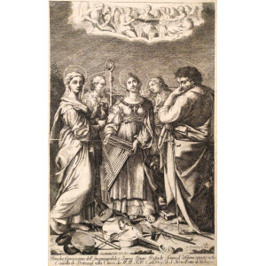 Tavola famosissima dell'incomparabile e sommo pittore Raffaelle Sancio d'Urbino. Bologna, Luigi Guidotti, 1761.