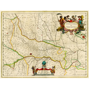 Territorio di Cremona. Amsterdam, Johannes Janssonius, 1647.