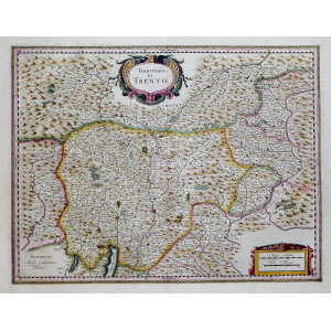 Territorio di Trento. Amsterdam, Guglielmus Blaeu, 1635.