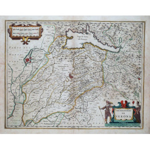 Territorio di Verona. Amsterdam, Johannes Janssonius, 1647.