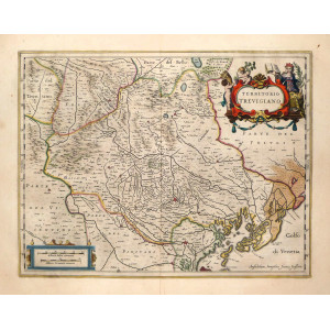 Territorio Trevigiano. Amsterdam, Johannes Janssonius, 1646.