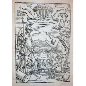 Tesauro, Emanuele. Campeggiamenti overo Istorie del Piemonte. Bologna, Giacomo Monti, 1643.