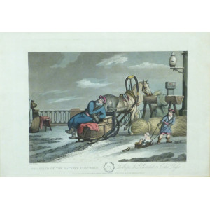 The Russian - The stand of the hackney coachmen. Londra, J. Clark e M. Dubourg, 1815.