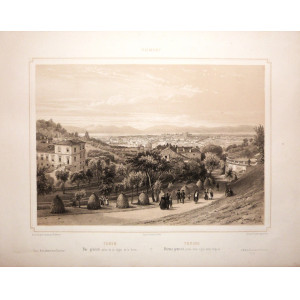 Torino. Veduta generale presa dalla Vigna della Regina. Parigi, Lemercier, 1845.