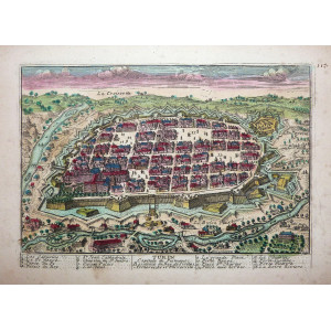 Turin Capitale du Piemont, residence du Roy de Sicile, Archevesche et Université. s.n.t. (ma 1715 circa).