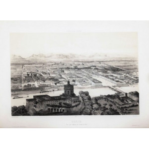 Turin. Vue prise audessus du Couvent du Mont. Parigi, Lemercier, 1849.