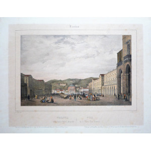 Veduta della Piazza Vittorio Emanuele. Torino, fratelli Bacciarini, 1852.