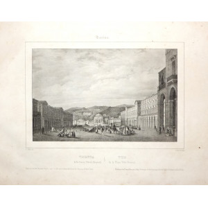 Veduta della Piazza Vittorio Emanuele. Torino, Jean Junck, 1852.