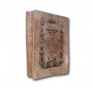 Vialardi, Giovanni. Trattato di cucina pasticceria moderna credenza e relativa confettureria. Torino, Tip. Favale & C., 1854.