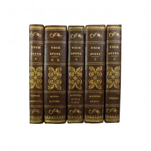 Vico, Giambattista. Opere di Giambattista Vico ordinate ed illustrate da Giuseppe Ferrari. Milano, Società Tipog. De' Classici Italiani, 1835-1844.