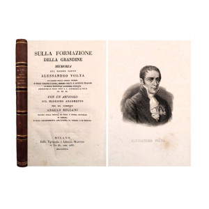 Volta, Alessandro. Sulla formazione della grandine. Milano, Dalla Tipografia e Libreria Manini, 1824.