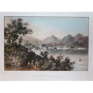  Vue de la ville et du lac de Côme. Parigi, Lemercier, 1830 circa. 