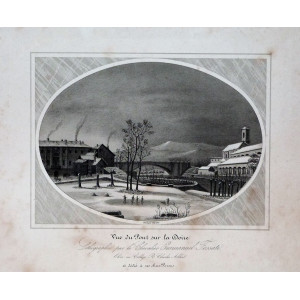 Vue du Pont sur la Doire. Torino, Emanuele Fossati, 1870 circa.
