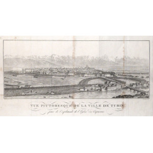 Vue pittoresque de la ville de Turin prise de l'esplande de l'Eglise des Capucins. Torino, Reycend, 1819.