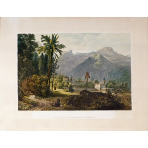 Vue prise du Théâtre de Taormine. Franz Hegui, 1850 circa.	